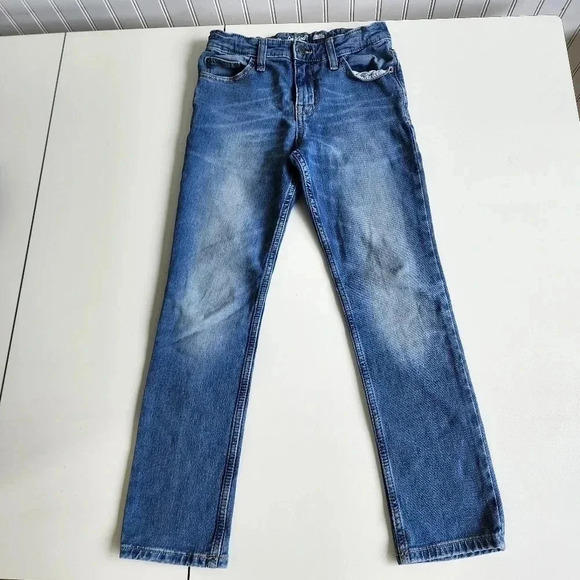 Lot Of 2 Boys Blue Skinny Straight Fit Stretch Cat & Jack Wonder Nation Sz 12 - Picture 2 of 11